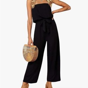 Stylish Black Jumpsuit with Belt
